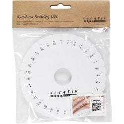 Kumihimo-vlechtschijf, d 12 cm, 1 stuk