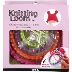 Knitting loom, d 12-17-22-27 cm, 1 set