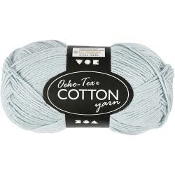 Katoengaren, afm 8/4, L: 170 M, zacht blauw, 50 gr/ 1 bol