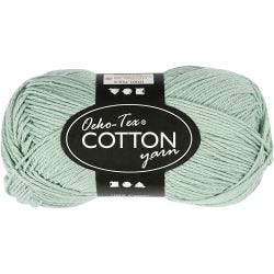 Katoengaren, afm 8/4, L: 170 M, mint groen, 50 gr/ 1 bol