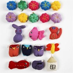 Mini stoffen dieren