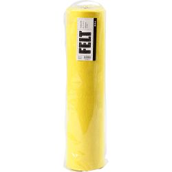 Hobbyvilt, B: 45 cm, dikte 1,5 mm, 180-200 gr, geel, 5 m/ 1 rol