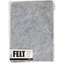 Hobbyvilt, A4, vel 210x297 mm, dikte 1,5-2 mm, gemelleerd, grijs, 10 vel/ 1 doos