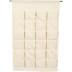 Hangende organiser, H: 93 cm, B: 60 cm, licht naturel, 1 stuk