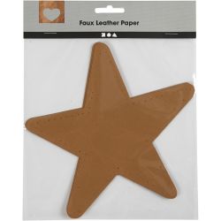 Ster, d 17 cm, 350 gr, naturel, 4 stuk/ 1 doos