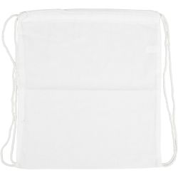 Tas met treksluiting, afm 37x41 cm, 130 gr, wit, 1 stuk