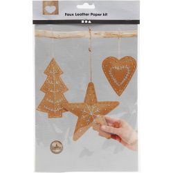 Faux Leather Kerstdecoraties