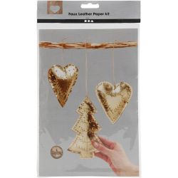Faux Leather Kerstdecoraties