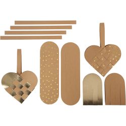 Faux Leather Papier Harten