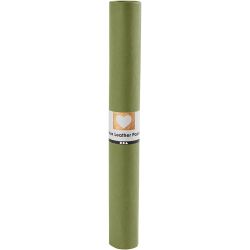 Faux Leather Papier, B: 50 cm, unikleurig, 350 gr, groen, 1 m/ 1 rol
