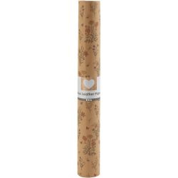Faux Leather Papier, B: 49,5 cm, unikleurig,bedrukt, 350 gr, lichtbruin, 1 m/ 1 rol