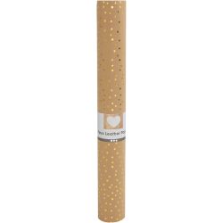Faux Leather Papier, B: 50 cm, unikleurig,met folie, 350 gr, lichtbruin, goud, 1 m/ 1 rol