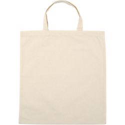 Draagtas , afm 38x42 cm, 145 gr, licht naturel, 5 stuk/ 1 doos