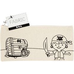 Etui, piraten, afm 21x9 cm, 245 gr, licht naturel, 1 stuk