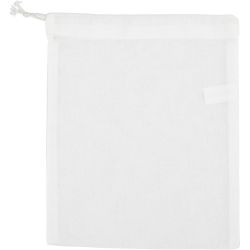 Stoffen tas, afm 21x25 cm, 130 gr, wit, 1 stuk