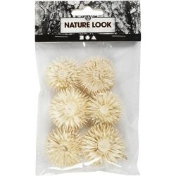 Gedroogde Bloemen, d 3-5 cm, 6 stuk/ 1 doos