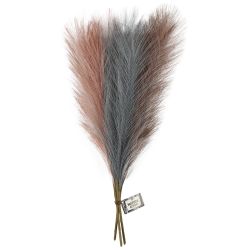 Pampasgras, L: 50 cm, zacht blauw, frosted lila, antiek roze, 3 stuk/ 1 bol