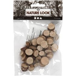 Houten schijf, d 10-15 mm, 25 gr/ 1 doos