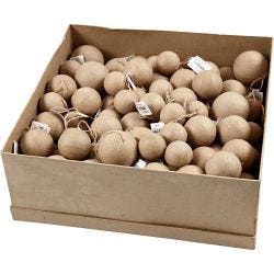 Ornamenten, d 4+5+6 cm, 3x35 stuk/ 1 doos
