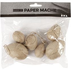 Eieren, H: 3+4+5 cm, 6 stuk/ 1 doos