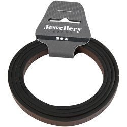 Band van Imitatie Leer, B: 10 mm, dikte 3 mm, bruin, 1 m/ 1 doos