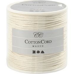 Katoenkoord, dikte 1 mm, off-white, 40 m/ 1 rol