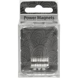 Krachtige magneten ”NdFeB” , d 10 mm, dikte 2 mm, 10 stuk/ 1 doos