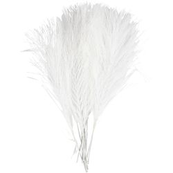 Kunstveren, L: 15 cm, B: 8 cm, wit, 10 stuk/ 1 doos