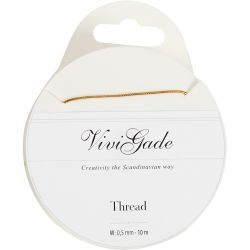 Draad, dikte 0,5 mm, goud, 10 m/ 1 rol