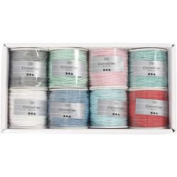 Katoenkoord, dikte 1 mm, diverse kleuren, 8x40 m/ 1 doos