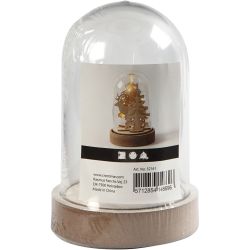 Stolp op houten voet, 12,5 cm, 8 cm, 1 doos