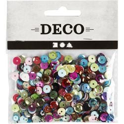Pailletten, rond, afm 6 mm, 10 gr/ 1 doos