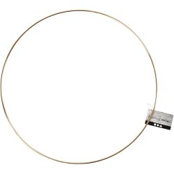 Metalen draadring, 30 cm, 3 mm, goud, 1 stuk