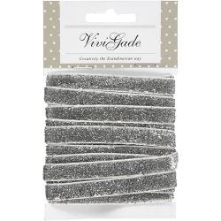 Lint, B: 10 mm, zilver, 5 m/ 1 rol