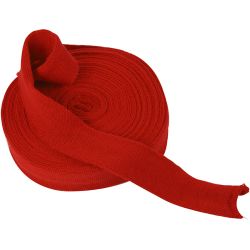 Rondgebreide tube, B: 40 mm, kerstrood, 10 m/ 1 rol