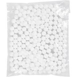 Ballen, d 1,5 cm, wit, 200 stuk/ 1 doos