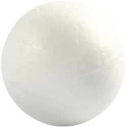 Ballen, d 4 cm, wit, 10 stuk/ 1 doos