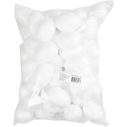 Eieren, H: 8 cm, wit, 50 stuk/ 1 doos
