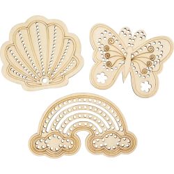 Houten vorm met gaten