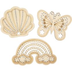 Houten vorm met gaten