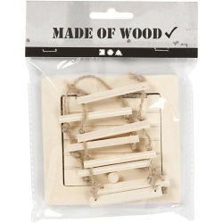 Zolderluik en touwladder