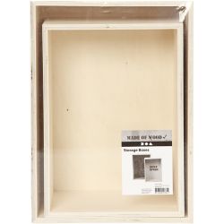 Showdozen, rechthoek, H: 27+31 cm, D: 12,5 cm, B: 19,5+22,5 cm, 2 stuk/ 1 set