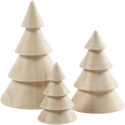 Kerstbomen van hout