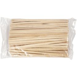 IJslollystokjes, L: 19 cm, B: 6 mm, naturel, 200 stuk/ 1 doos