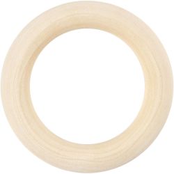Ring hout, d 55 mm, 6 stuk/ 1 doos