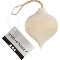 Puntige Kerstbal , 5,5 cm, 1 stuk