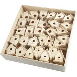 Vogelhuis, H: 7 cm, 6x10 stuk/ 1 doos