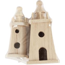 Vuurtoren, H: 13,5+18 cm, 2 stuk/ 1 doos