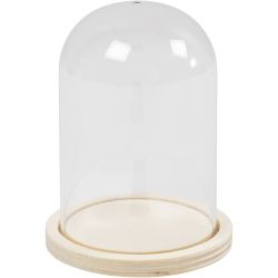 Klok op houten voet
