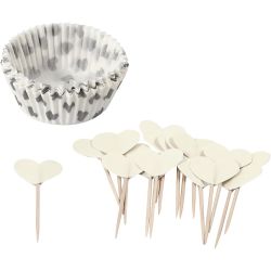 Cupcakes en cocktailprikkers